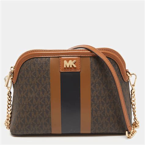 michael michael kors mott logo dome crossbody|Michael Kors jet set dome.